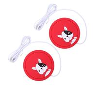 2 Pièces Dessous de Verre Rouge USB en Silicone Chauffant | Surface Lisse Étanche, Température Maintenue, Convient au Lait et Cacao Chaud, Bureau, Étudiants, Amateurs de Thé