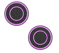 2 Pièces Dessous De Verre Voitures pour Renault Clio IV Clio 4 2014-2020, Coaster Porte-gobelets sous Verres Tapis Anti Dérapant Imperméable Accessoires,Purple