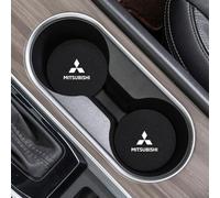 2 Pièces Dessous Verre Voiture pour Mitsubishi Space Star 2019-2023 2024, Voiture Caboteur Tasse Insert Doublure Porte Gobelets sous Verre Antidérapants,A