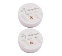 2 Pièces Détecteur de Fuite d'eau Alarme Immédiate Blanc, ABS | Cuisine et Lave-vaisselle, Surveillance Domestique, Installation sans Outil, Lot de Détecteurs