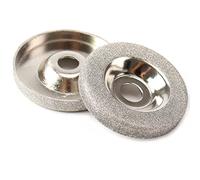 2 Pièces Diamant Meule Cercle Disque 50mm Pour Électrique Multifonctionnel Affûteuse Meuleuse Affûtage Accessoires 180/320#,Grain 180