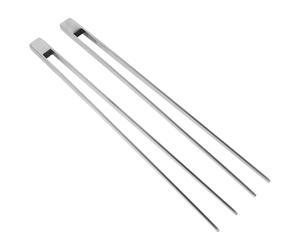 2 Pièces Diapason Auriculaire en Acier Inoxydable Argenté | Finition Polie Miroir, Contrôle Précis du Nettoyage, Usage pour Test Auditif, Conçu pour Personnes Sensibles