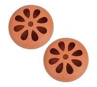 2 Pièces Diffuseur D'arôme Creux Support Décoratif De Bobine De Moustique Bobines en Plein Air Plateau De Bobine De Moustique Brûleur D' Ignifuge Terre Cuite Cintre Céramique