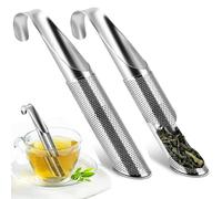 2 Pièces Diffuseur de Thé en Acier Inoxydable,Passoire à thé,Vaisselle à filtre réutilisable avec poignée en crochet,Pour Tisane Infusion Herbe Vrac pour Théière, Mug, Tasse, Bouteille