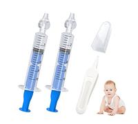 2 pièces d'irrigateurs nasaux de 10 ml avec 1 clip de nettoyage des narines, irrigateurs nasaux pour enfants, laveurs nasaux portables, outils de nettoyage nasal. (Bleu)