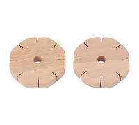 2 pièces disque de cordon de perles en bois rond bracelet à bricoler soi-même plaque de tressage outils de planche à tisser pour les activités créatives parents-enfants 7,4 cm de