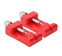 2 Pièces Dissolvant de Bracelet de Montre Outil Pratique et Pratique pour Ajuster Les Bracelets de Montre Acier allié Haute Performance Noir/Argent/Rouge adapté aux Amateurs de Montres (Rouge)