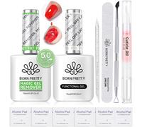 2 Pièces Dissolvant Vernis Semi Permanent, Gel Nail Polish Remover Magic Remover Professionnel Degraissant Vernis Cleaner Avec Ruban En Latex, Outils De Manucure Liquide Pelable