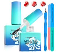 2 PièCes Dissolvant Vernis Semi Permanent, Professionnel Gel Nail Polish Remover, Kit De Retrait De Vernis à Ongles, Retrait Sans Effort, Avec Limes à Ongles