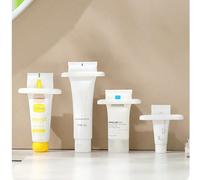2 pièces Distributeur de crème pour les mains manuel, nettoyant pour le visage, presse-tube de dentifrice, support de dentifrice japonais nouveau style décontracté et créatif pour la salle de bain, de