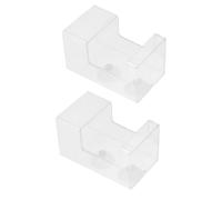 2 Pièces Distributeur de Nourriture pour Aquarium Transparent | Acrylique, Nettoyage Facile, Installation Simple des Deux Côtés, pour Bocal et Bassin, Poissons Rouges