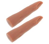 2 Pièces Doigt D’entraînement en Silicone, Modèle Souple | Toucher Réaliste, Surface Lisse à Texture Fine, Pratique du Nail Art pour Écoles et Professionnels