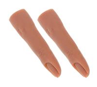 2 Pièces Doigt D’entraînement en Silicone, Usage Répété | Texture Fine, Surface Lisse, pour Débutants et Professionnels, Pratique à Domicile Ongles Press-on