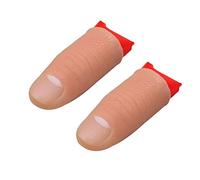 2 pièces Doigts Magiques, Magie, Couverture Faux Pouce en Soie disparaissant, Accessoires Magicien Pouce Magique réaliste pour Spectacle, fête