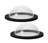 2 Pièces Dôme Flottant pour Bassin, Noir, EVA Acrylique | Installation Facile, Étanche, Forme Dôme, pour Poissons et Étangs Extérieurs, Jardins et Cours