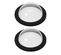 2 Pièces Dôme Flottant pour Poissons D’étang, Noir, EVA Acrylique | Installation Facile, Vue Claire, Usage Jardin et Cour, Accessoire pour Bassin, Forme Dôme