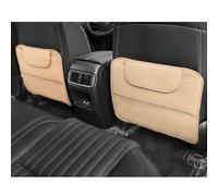 2 Pièces Dossier Housse pour Porsche Taycan, Anti-Rayures Housse Arrière Protections Dossier de Siège Voiture,Beige