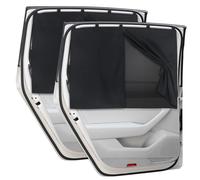 2 Pièces Double Couche Pare-soleils pour Vitres Latérales Auto pour BMW X1 U11 Hybrid iX1 U11 EV 2022 2023 2024, 2025 Mise à Niveau Élasticité Spandex Pare Soleil Voiture Bébé Noir