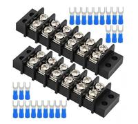 2 pièces double rangée 2-12 positions vis 12 blocs de circuits 200 V-450 V pour circuits électroniques et applications de machines connecteur à vis