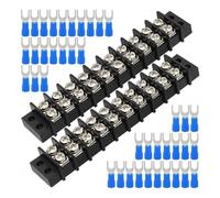 2 pièces double rangée 2-12 positions vis 12 blocs de circuits 200 V-450 V pour circuits électroniques et applications de machines connecteur à vis