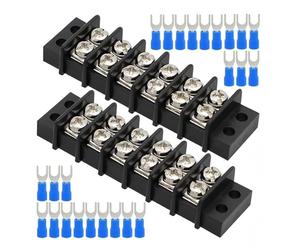 2 pièces double rangée 2-12 positions vis 12 blocs de circuits 200 V-450 V pour circuits électroniques et applications de machines connecteur à vis