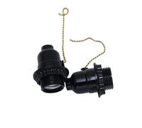 2 Pièces douille dampoule interrupteur à tirette support de lampe pendante luminaire suspendu - Douille ampoule - Support de lampe fil électrique lustre étage prise e27 adaptateur