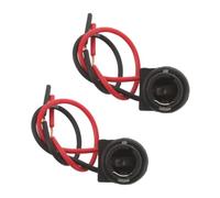 2 Pièces Douille de Clignotant H21w en Alliage Plastique | Connexion Électrique Stable, Résistance à L’eau, pour Moto et Borne de Feu Arrière, Atelier ou Sortie