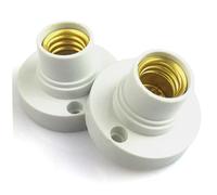 2 pièces douille de lampe remplacement E14 douille d'ampoule en plastique porte-ampoule blanc, remplacement de lampe