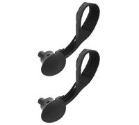 2 Pièces Dragonnes Réglables, Noir, Polyester Plastique | Remplacement, Ajustement Pratique, Réduit la Fatigue du Poignet, pour Montées, Sentiers et Ski