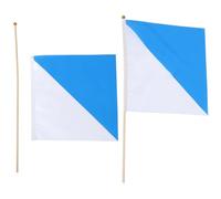 2 Pièces Drapeau de Signalisation à Main, Portable, Polyester | Usage Événementiel et Parade, Signal Visuel Précis, Adapté aux Camps et Foules, Style Classique Élégant