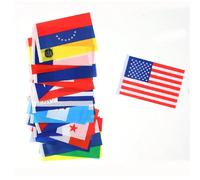 2 pièces Drapeaux portatifs de compétition d'athlétisme européens pour encourager, crier et encourager sur la piste et le terrain Allemagne,Écosse,Hongrie,Suisse,Espagne,Croatie,Italie,Albanie,la Slov