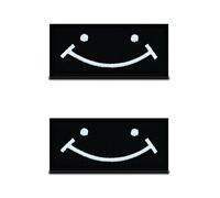 2 Pièces Drôle de Visage Souriant Patch Tactique Militaire Emblème Applique Fermeture Crochet et Boucle pour Chapeau Sac à Dos Vestes Jean Vêtements Uniforme Gilet