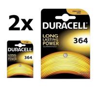 2 pièces - Duracell 364-363, V364, 363, D364, D363, G1, SR621SW, SR621SW, SR60, pile bouton de 1,5 V