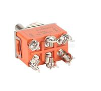 2 pièces E-TEN1322 15A/250VAC 6 broches ON-OFF-ON 3 positions interrupteur à bascule Miniature secouant les interrupteurs à bascule E-TEN 1322 Orange