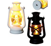 2 pièces éclairage de maison de poupée petite lampe à huile rougeoyante rétro maison poupée miniatures lumières créatives à piles pour accessoires lustre