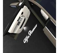 2 Pièces Éclairages de Bienvenue pour Porte de Voiture pour Alfa Romeo Stelvio Sprint Quadrifoglio Ti Veloce Sport SUV Utility, Lampe de Projection Personnalisée Accessoires de Décoration de Voiture