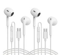 2 Pièces Ecouteurs Filaire USB C, Écouteurs USB C avec Microphone et Contrôle du Volume HiFi Stéréo, Ecouteur Filaire Type C Compatible avec Samsung Galaxy S25 S24 S23, Google Pixel, Huawei, Mi, Oppo
