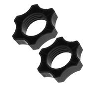 2 Pièces Écrou de Fixation 38mm, Plastique Noir | Texture Antidérapante, Structure Épaissie, Compatibilité Précise Tige 38mm, Pièce Réutilisable pour Réparation