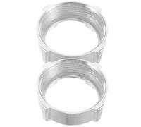 2 Pièces Écrou de Hachoir à Viande Acier Inoxydable | Anneau Avant pour Modèles Manuels, Usage Cuisine Compacte, Finition Argenté, Rangement Pratique