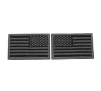 2 Pièces Écusson Brodé Style Chic Drapeau Américain, Autocollant | Tissu, Forme Étoilée et Rayée, Usage Couture ou Costume, Décoration pour Chaussettes et Ateliers