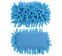 2 Pièces Effaceur pour Tableau Blanc en Éponge Chenille Bleu Léger