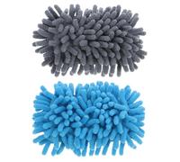 2 Pièces Effaceur Tableau Blanc en Éponge Chenille Bleu