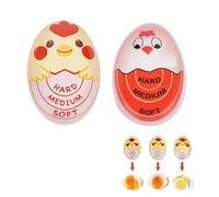 2 Pièces Egg Timer(Dur,Moyen,Doux),Couleur Changeante Oeuf Minuteur,Cuisson Oeuf,Minuteur Oeuf Réutilisable,Minuteur de Cuisine Rigolo,pour la Maison,L'École,Le Restaurant