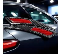 2 Pièces Élargisseurs d'ailes de Voiture pour Opel Mokka und Mokka-e AB 2021/Set, Matériau en Fibre de Carbone Roues Avant Arrière Auto Garde Boue de Roue,Red