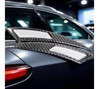 2 Pièces Élargisseurs d'ailes de Voiture pour Opel Mokka und Mokka-e AB 2021/Set, Matériau en Fibre de Carbone Roues Avant Arrière Auto Garde Boue de Roue,White