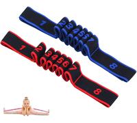 2 Pieces Elastic Bands For Yoga Pilates Resistance Latin Bands Stretchy Elastic Extension Band Resistance Band For Yoga Pilates Dance Training Gymnastics Training