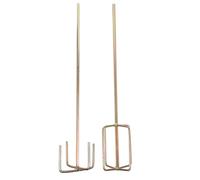 2 Pièces Électrique Mélangeur à Perceuse à Tige Hexagonale | Palette Longue pour Perceuse, Tête de Mélangeur Pratique, Mélange Plâtre et Peinture, Usage Professionnel