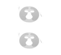 2 Pièces Électrode Adhésive Visage 2,0mm en Non-tissé Blanche | Auto-adhésive et Réutilisable, pour Soins à Domicile, Institut de Beauté, Usage Facial et Appareils Compatibles
