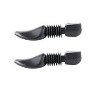 2 Pièces Embauchoirs Réglables 32 à 37 Noirs en Plastique | Longueur Ajustable, Maintien Élastique, Prévention des Plis, Adaptés aux Talons Hauts, Rangement et Voyage