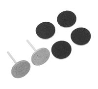 2 Pièces Embout à Cuticules pour Ponceuse à Ongles, Disque Plat | Disques Ronds Emery Remplaçables, Kit Professionnel Russe, Usage Salon et Maison, pour Art D'ongles